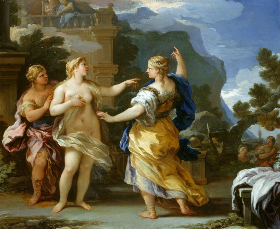 Vénus punit Psyché avec une tâche - Luca Giordano