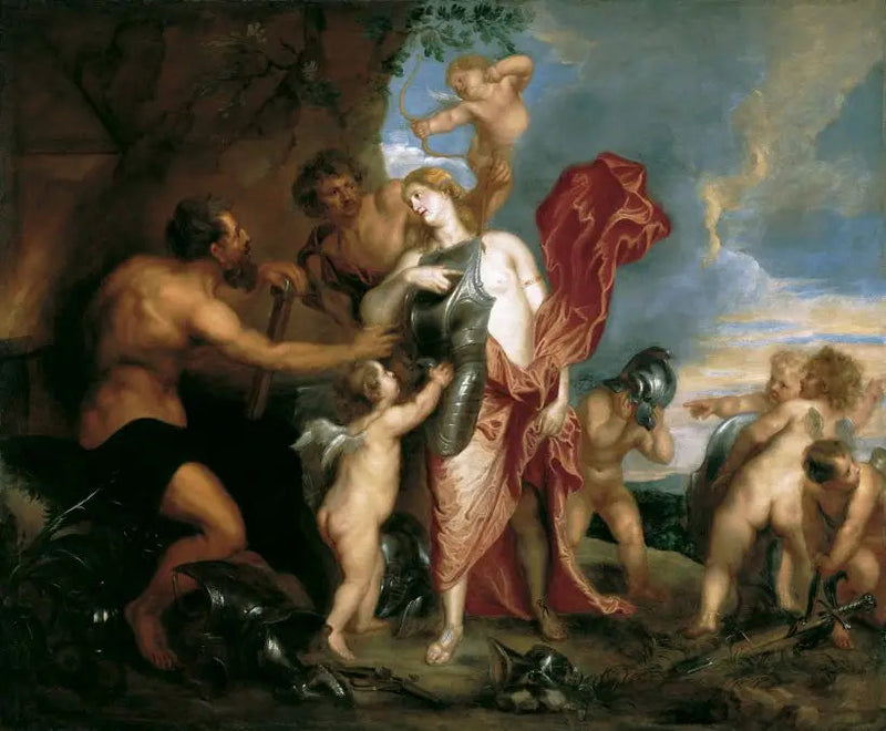 Vénus recevant les armes d'Énée de Vulcain - Antoine van Dyck