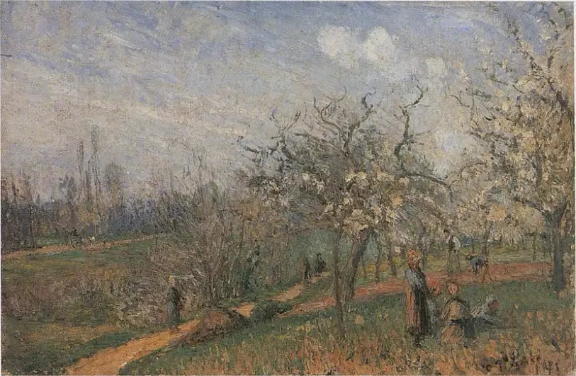 Verger en fleurs - Camille Pissarro