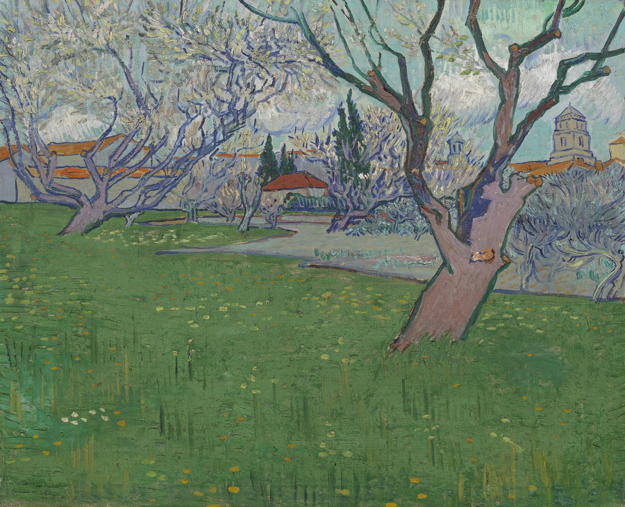 Vergers en fleurs avec vue d’Arles, F515 – Van Gogh