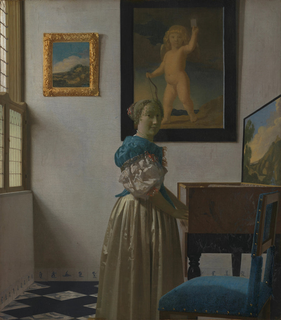 Une dame debout au virginal, vers 1670-1672 – Vermeer