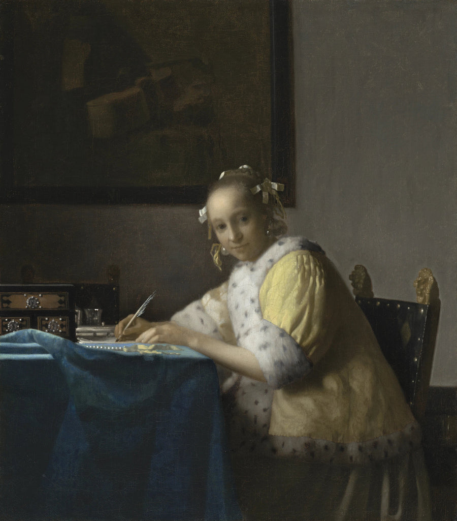Jeune Femme écrivant une lettre, vers 1665 – Vermeer