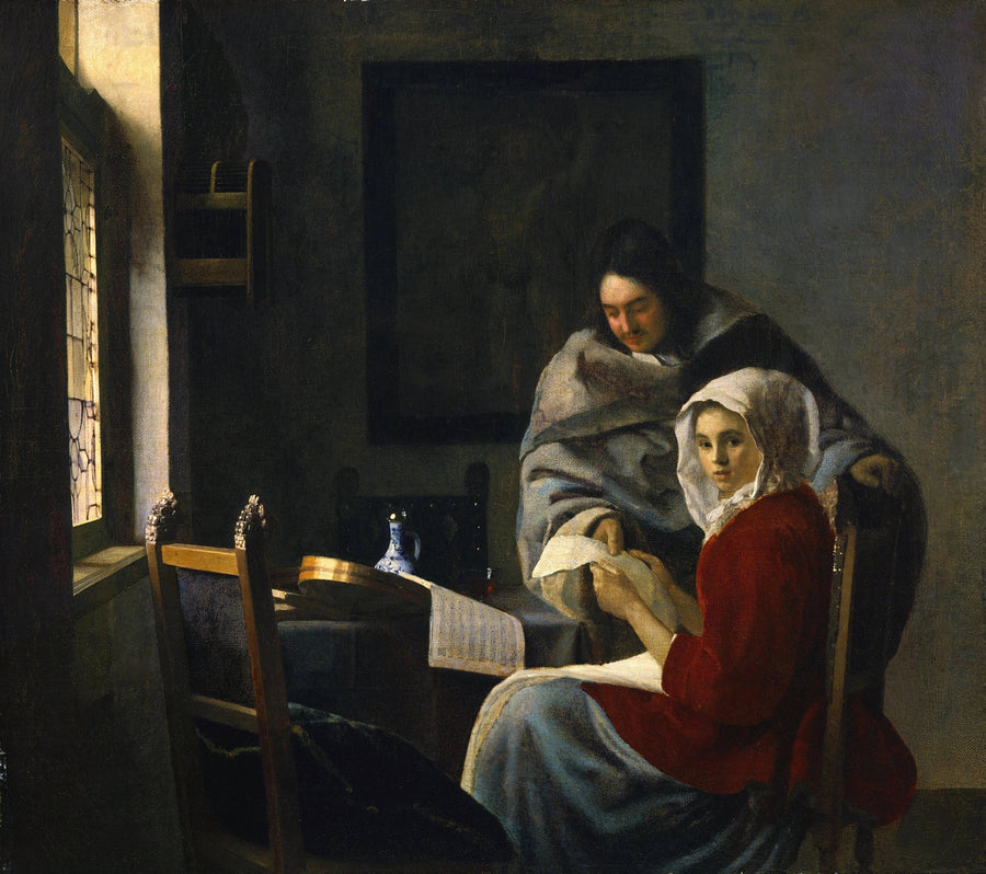 La Leçon de musique interrompue, vers 1658-1659 – Vermeer