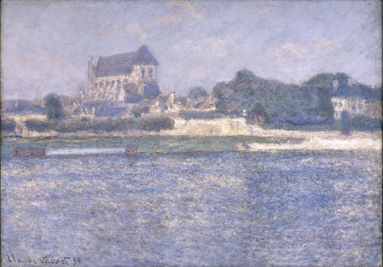 Reproduction du tableau « Vernon, soleil - Claude Monet » par Alpha Reproduction en peinture à l’huile