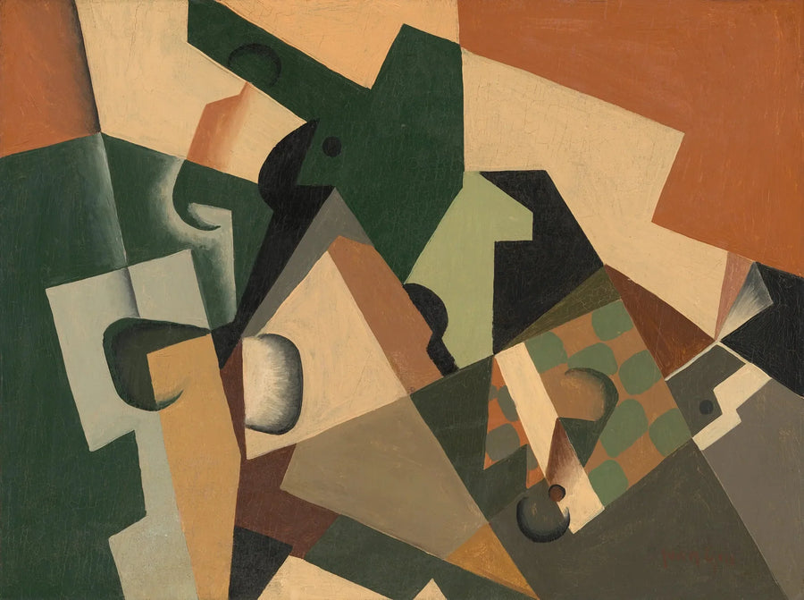 Verre et damier - Juan Gris