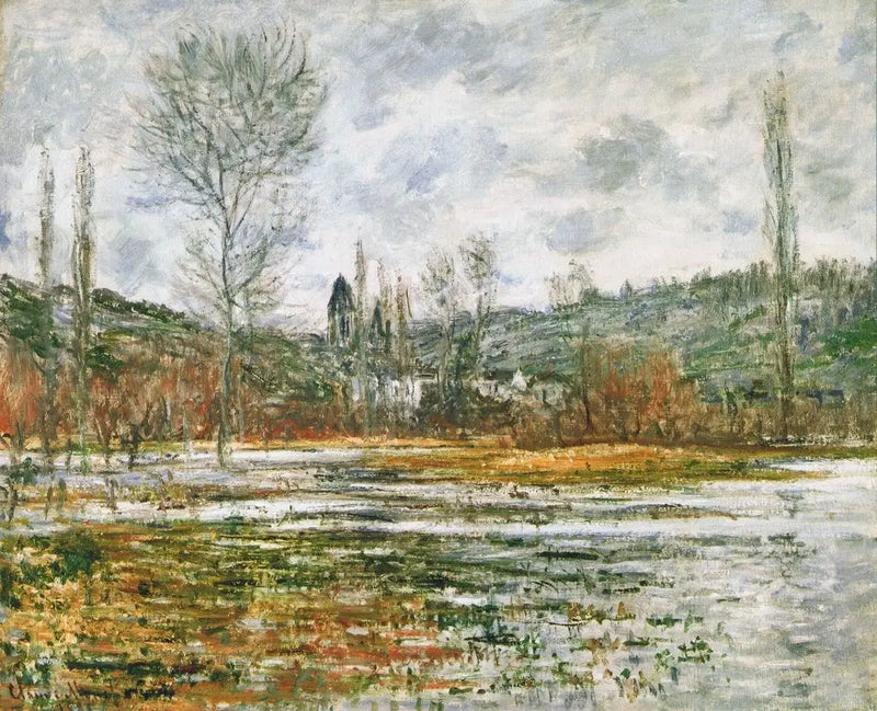 Vetheuil, Prairie inondée - Claude Monet