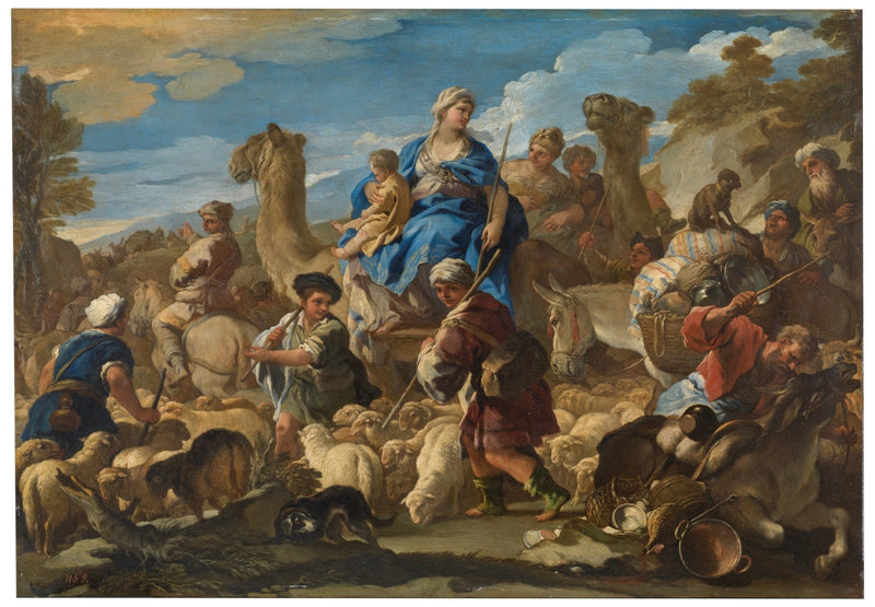 Viaje de Jacob a Caná - Luca Giordano
