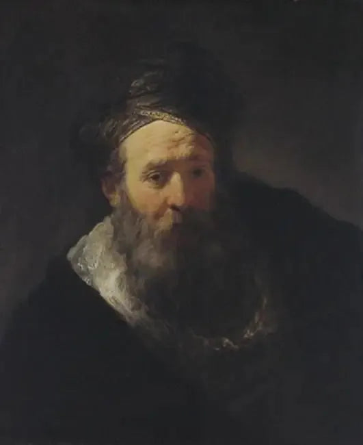 Vieil homme avec barbe et turban - Rembrandt
