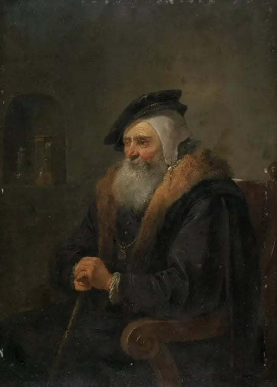 Vieil homme dans un fauteuil - David Teniers le Jeune