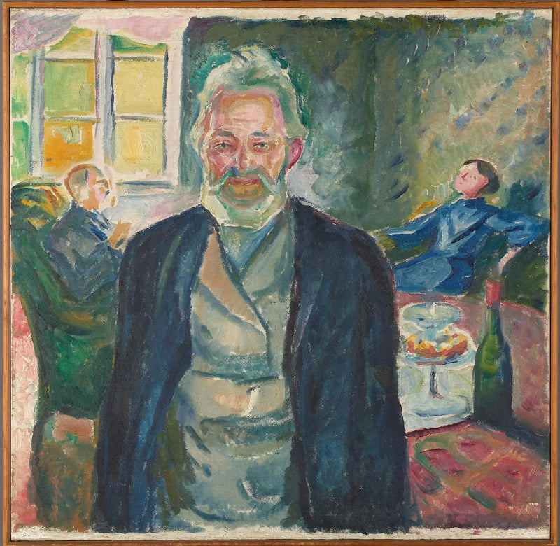 Vieil Homme en intérieur - Edvard Munch
