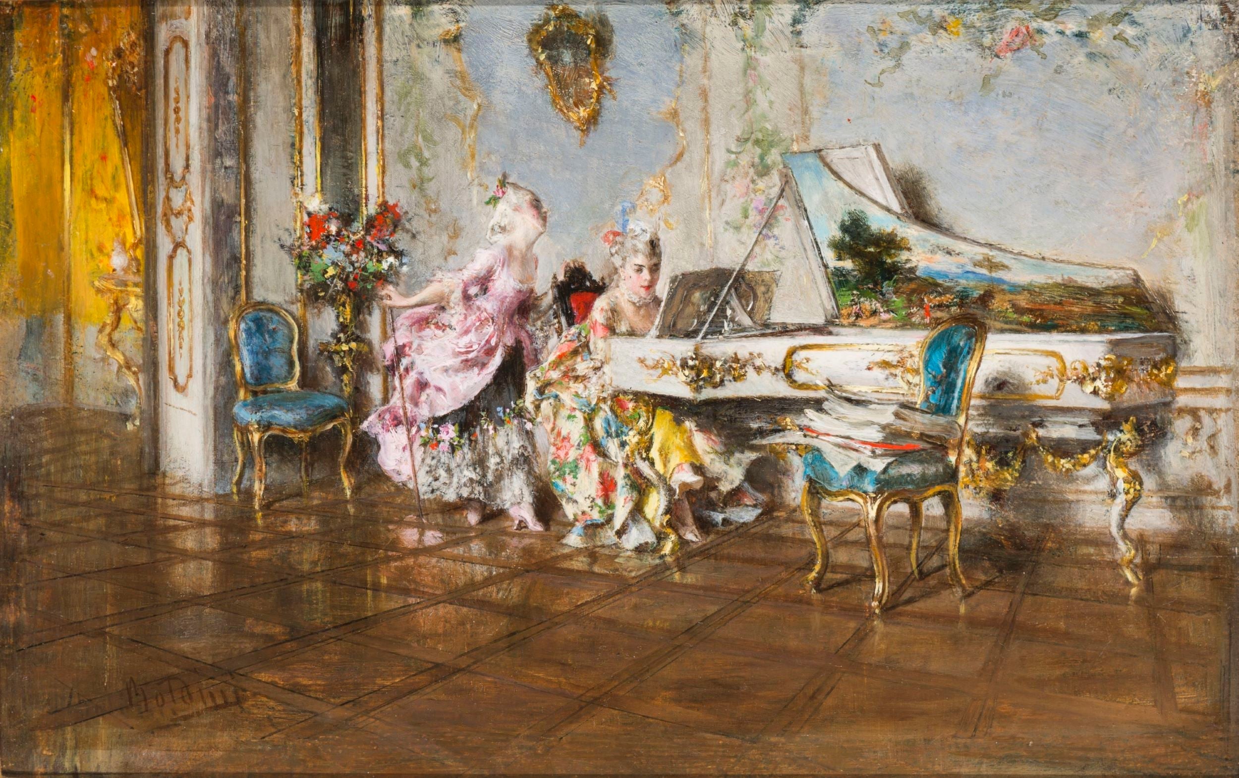 Vieille chanson (II) - Giovanni Boldini