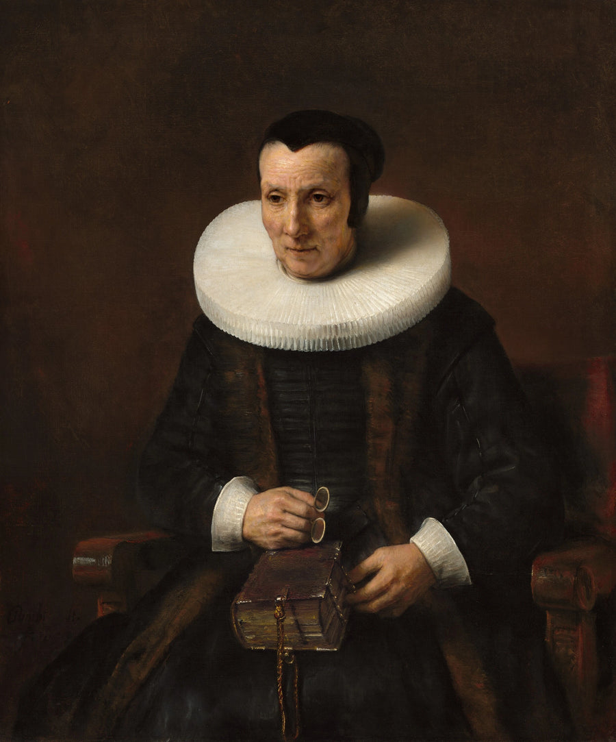 Vieille dame avec un livre – Rembrandt et atelier, 1637