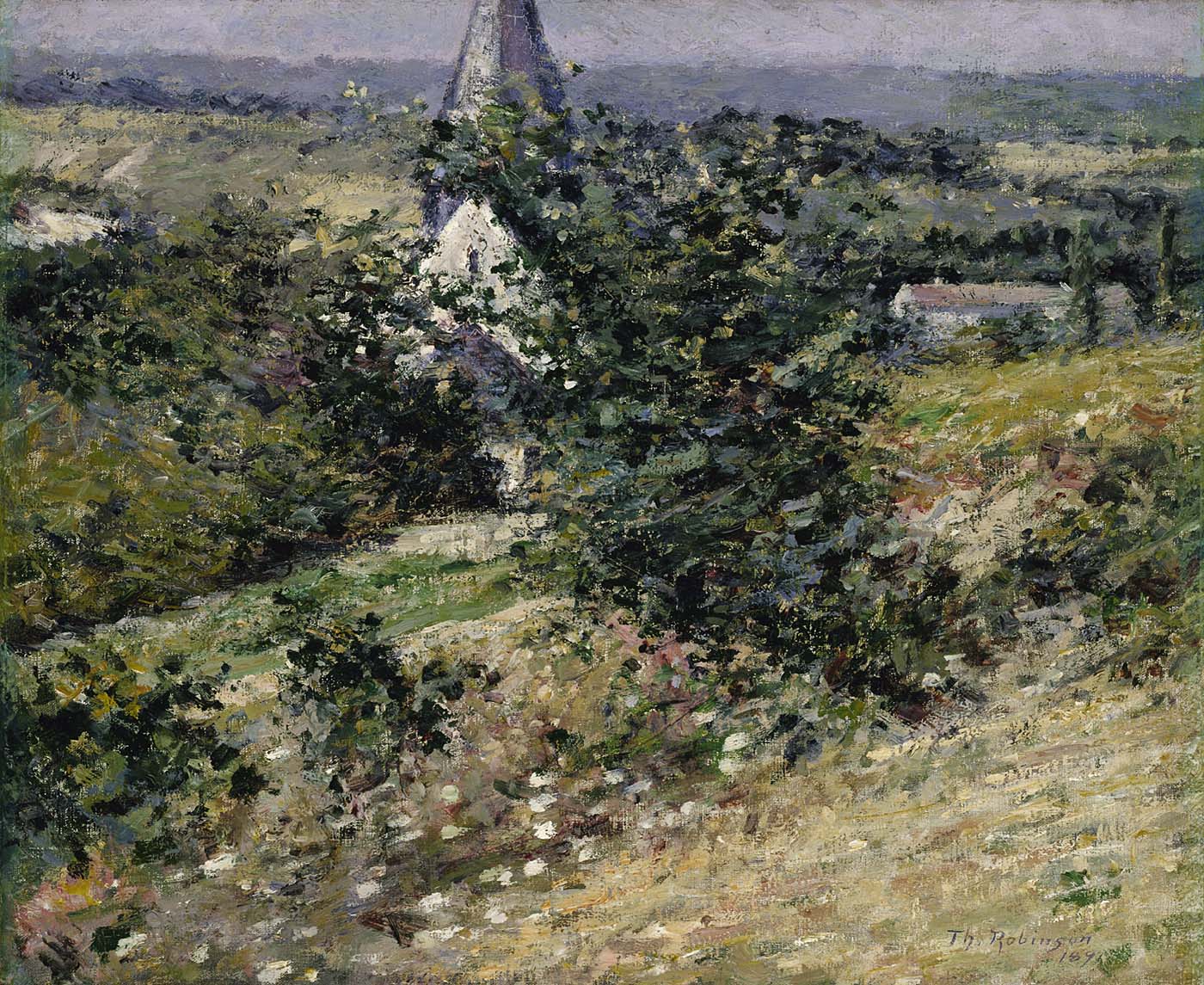 Vieille église de Giverny - Theodore Robinson