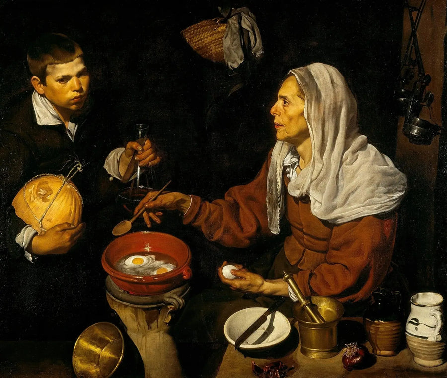 Vieille faisant frire des œufs - Diego Velázquez