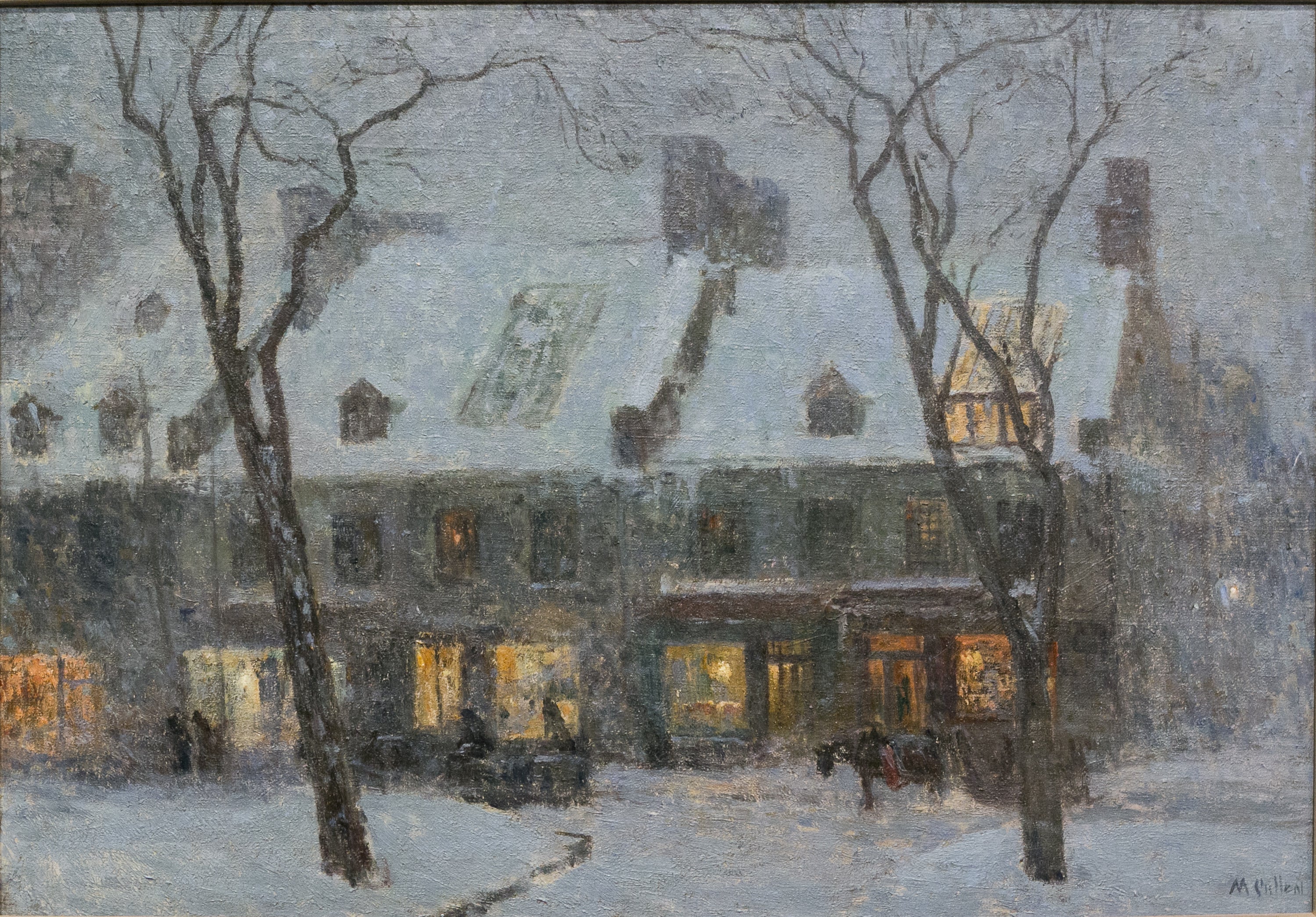 Vieilles maisons à Montréal - Maurice Galbraith Cullen image 1 reproduction de peinture à l’huile