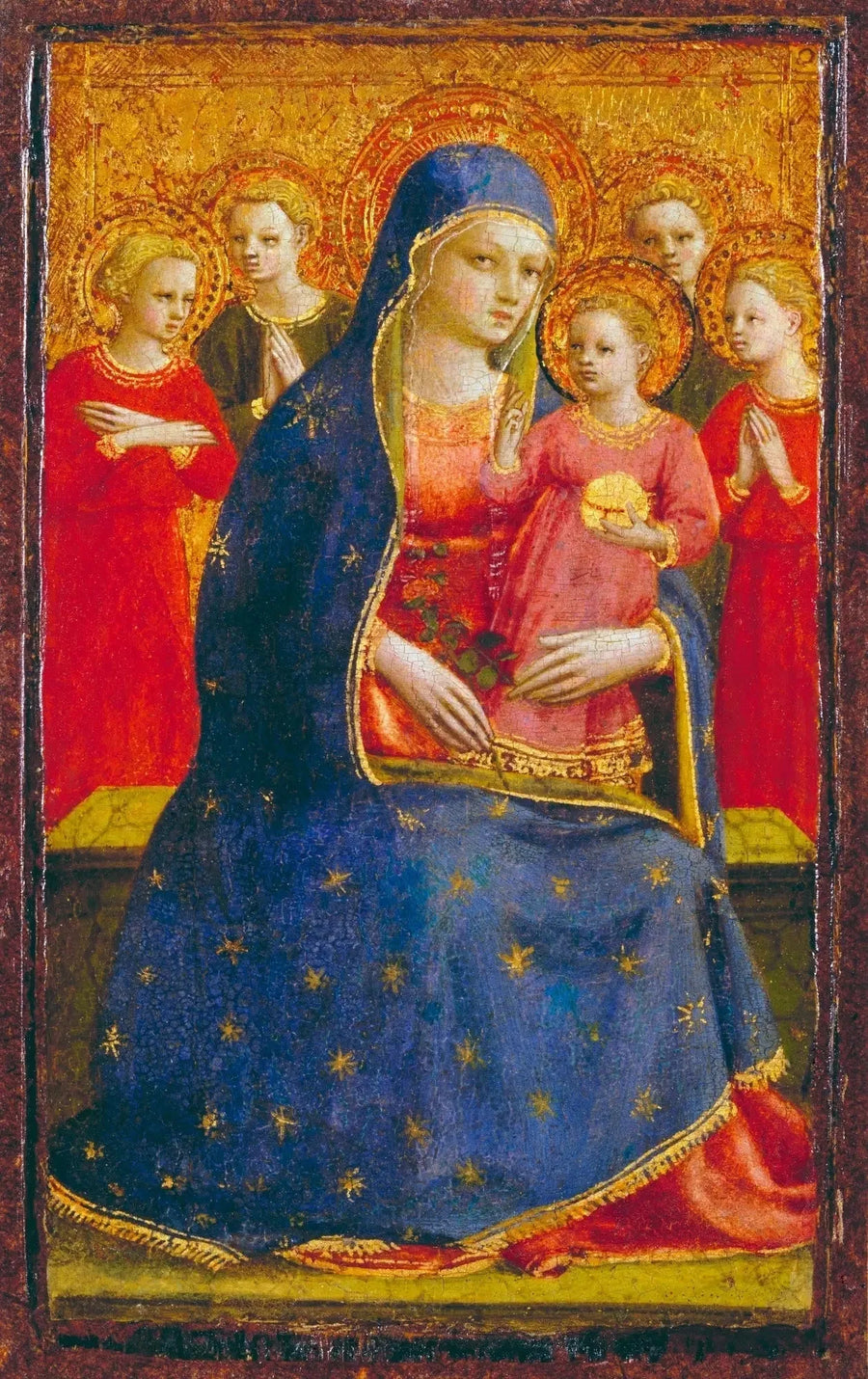 Vierge à l'Enfant avec des anges - Fra Angelico