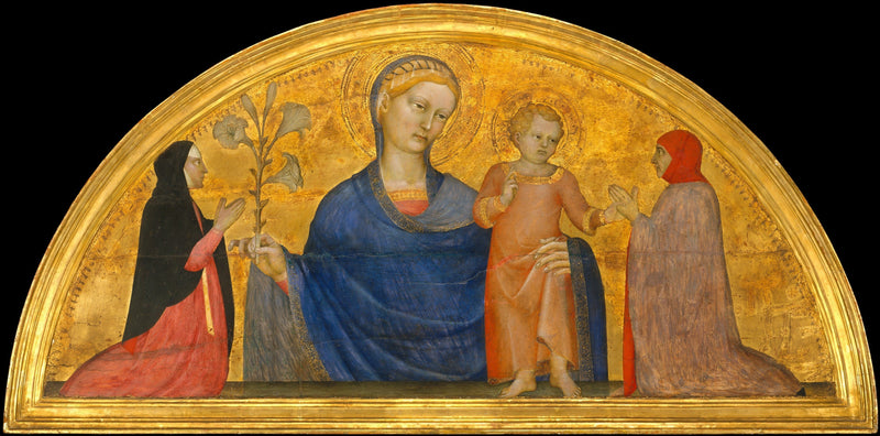 Vierge à l'Enfant avec des donateurs - Giovanni da Milano