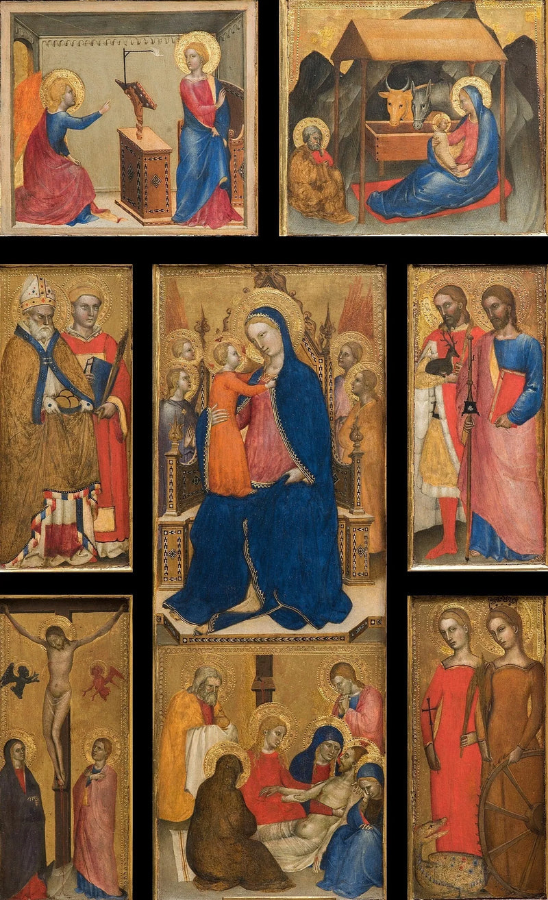 Vierge à l'Enfant avec des saints - Giovanni da Milano