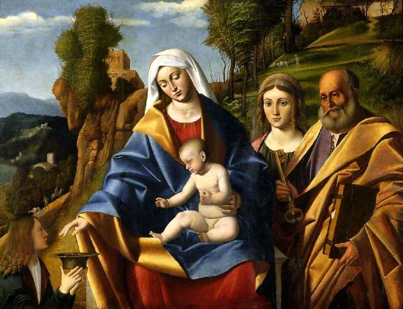 Vierge à l'Enfant avec des saints - Marco Basaiti
