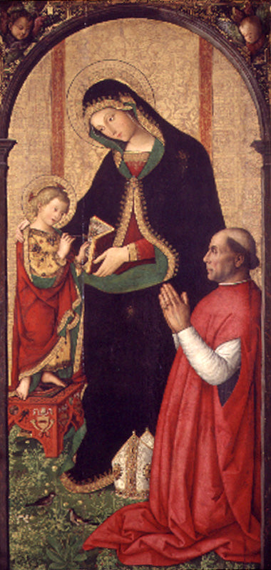 Vierge à l'Enfant avec l'Évêque - Pinturicchio