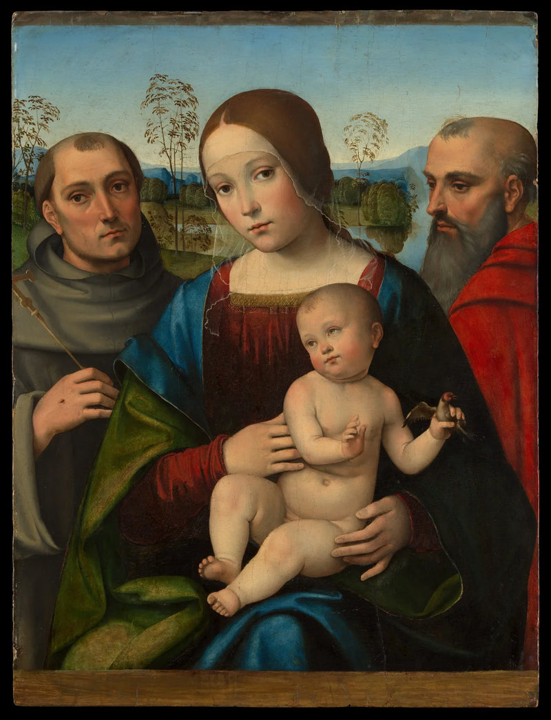 Vierge à l'Enfant avec les saints François et Jérôme - Francesco Francia