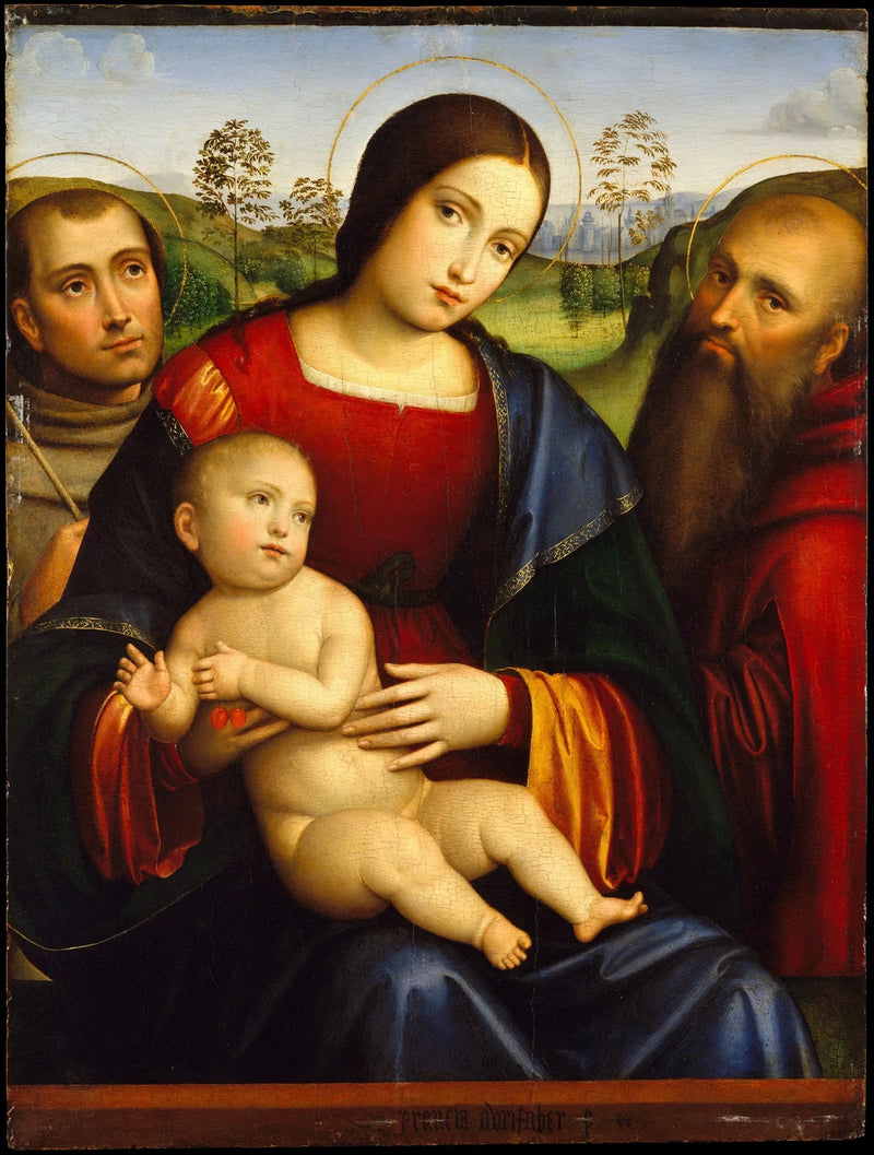 Vierge à l'Enfant avec les saints François et Jérôme - Francesco Francia