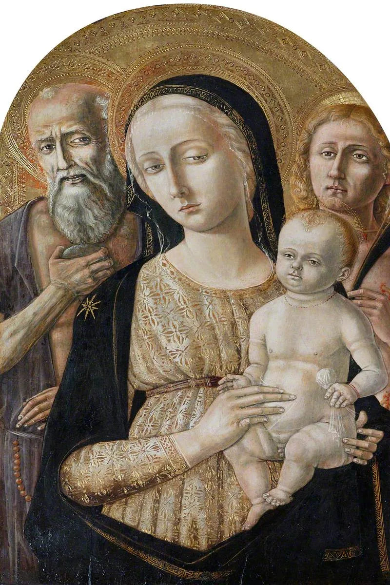 Vierge à l'Enfant avec saint Jérôme et saint Sébastien - Matteo di Giovanni