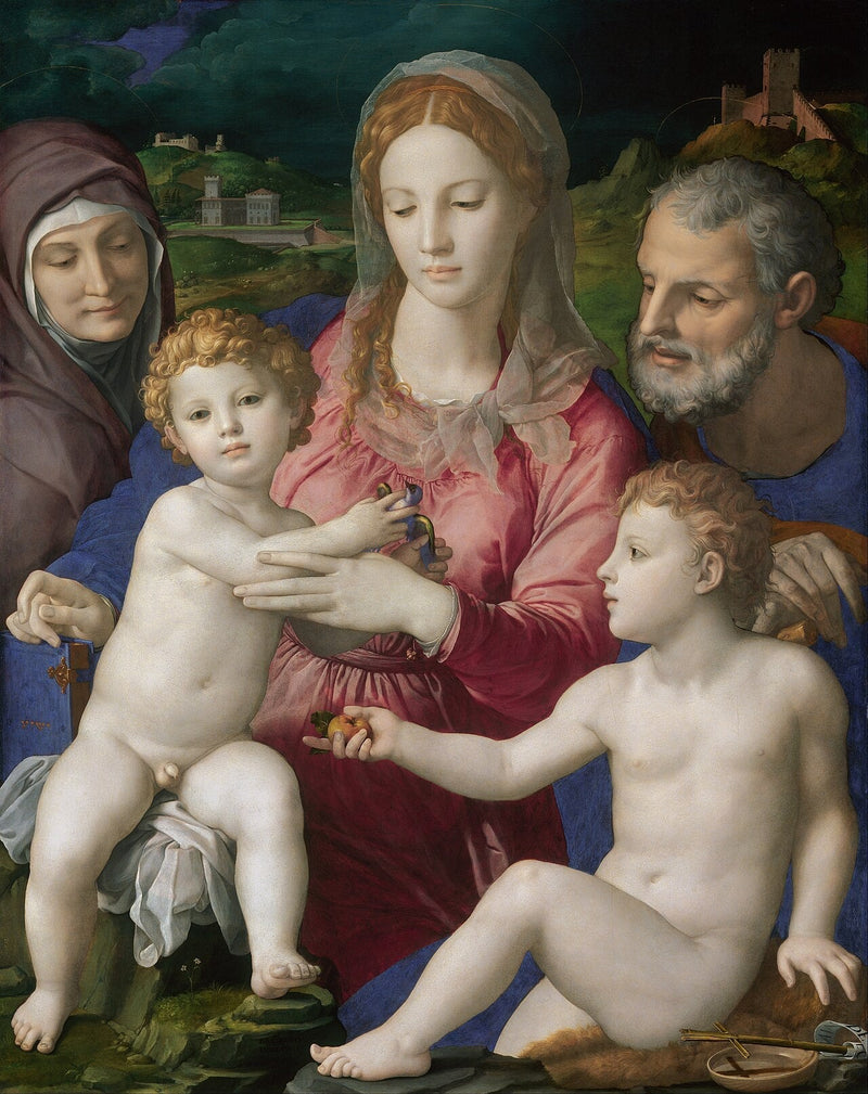 Vierge à l'Enfant avec sainte Anne - Bronzino