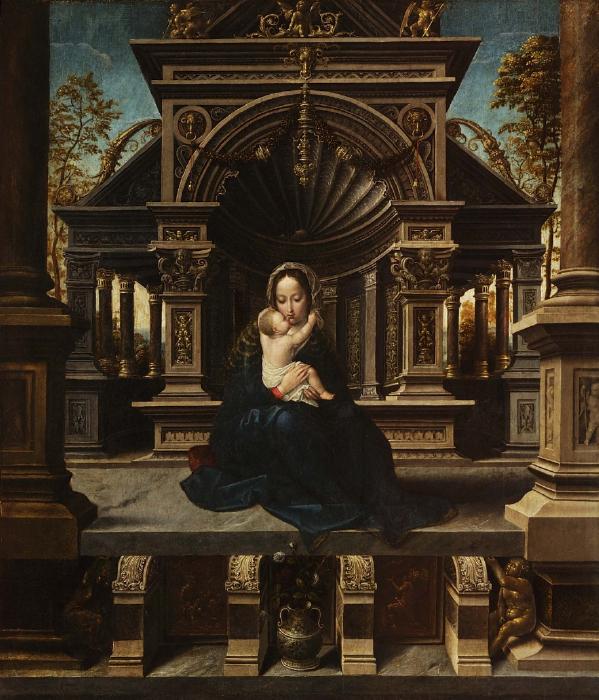 Vierge à l’Enfant en majesté - Jan Gossaert - Alpha Reproduction