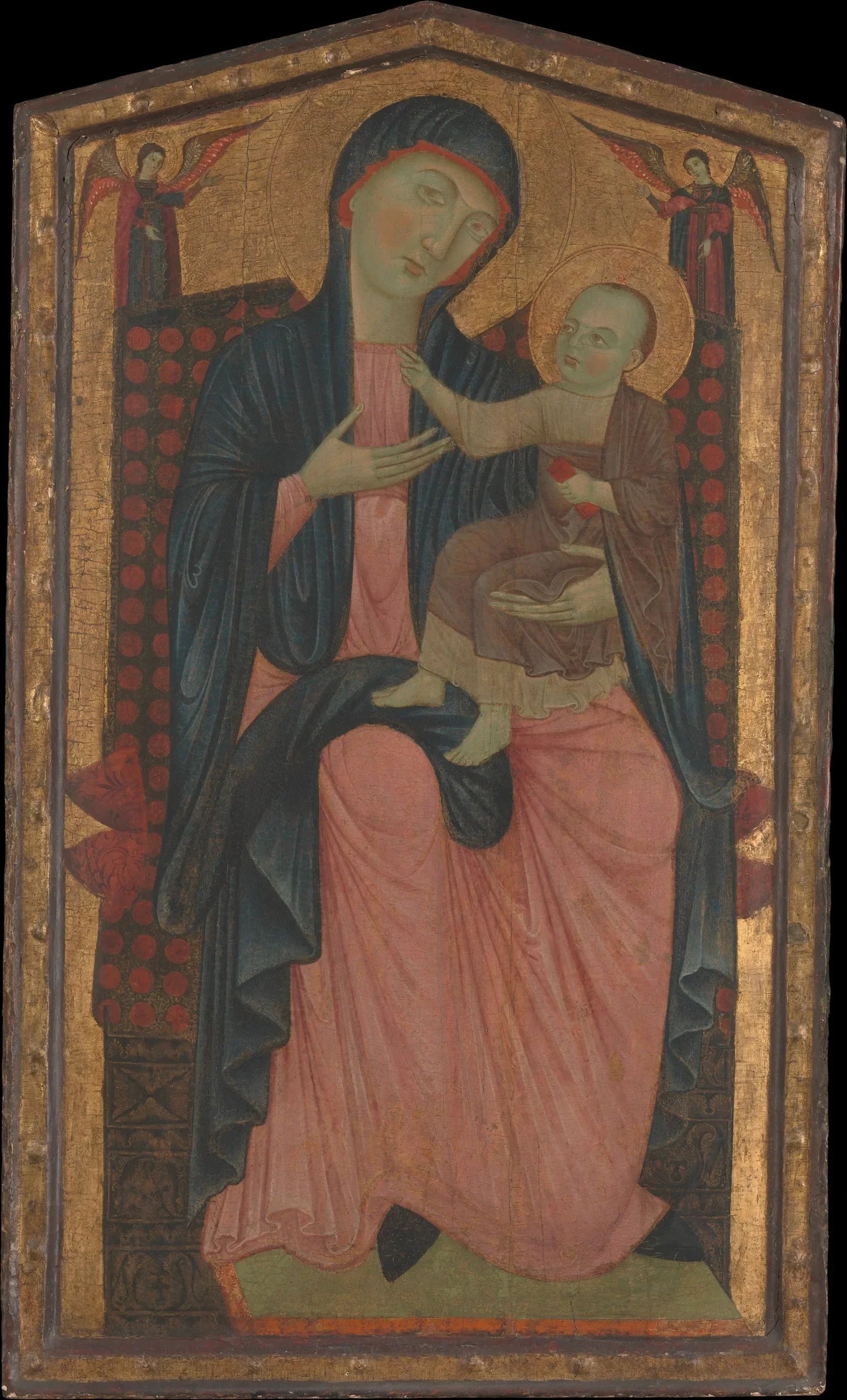 Vierge à l'Enfant en majesté - Master of the Magdalen image 1 reproduction artisanale de tableau