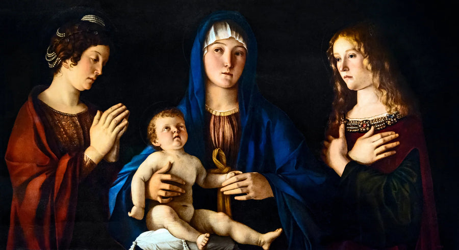 Vierge à l'Enfant entre sainte Catherine et sainte Madeleine - Giovanni Bellini