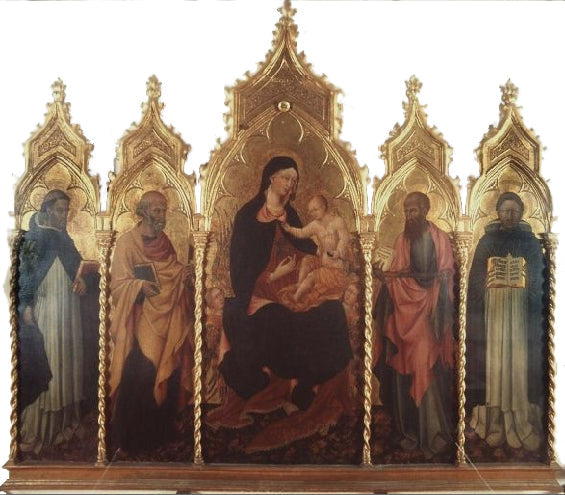Vierge à l'Enfant et saints - Giovanni di Paolo