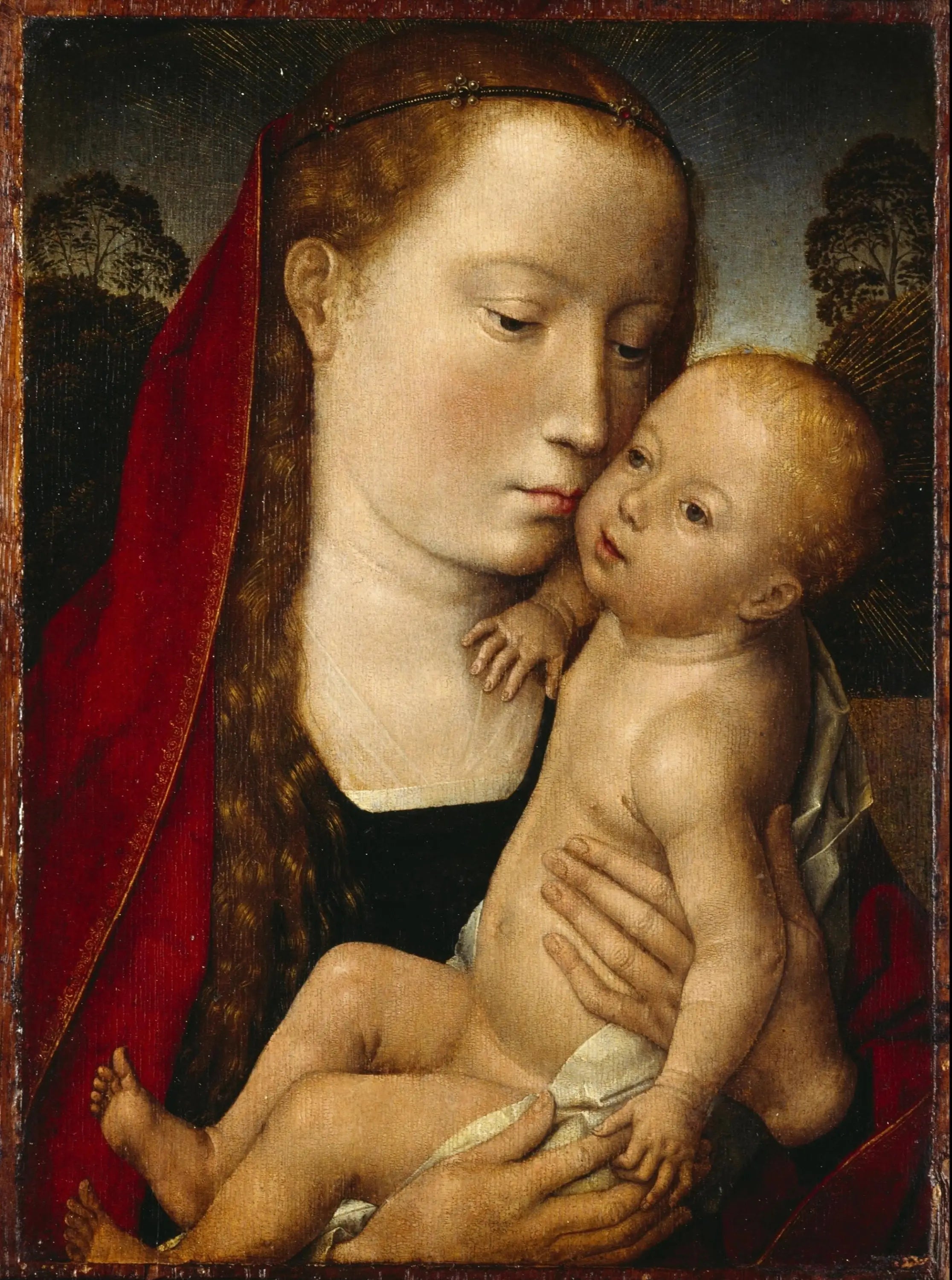 Vierge à l'Enfant - Hans Memling image 1 reproduction d’œuvre d’art à l’huile