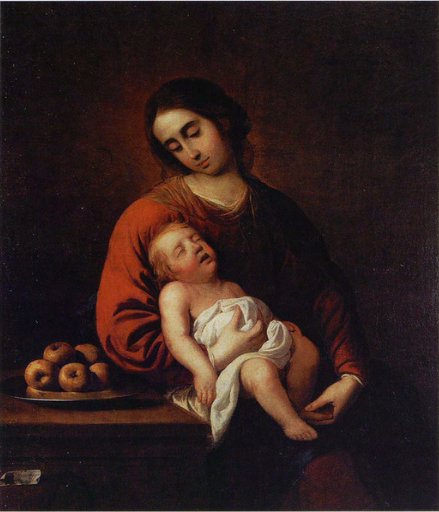 Vierge à l'Enfant Jésus endormi - Francisco de Zurbarán