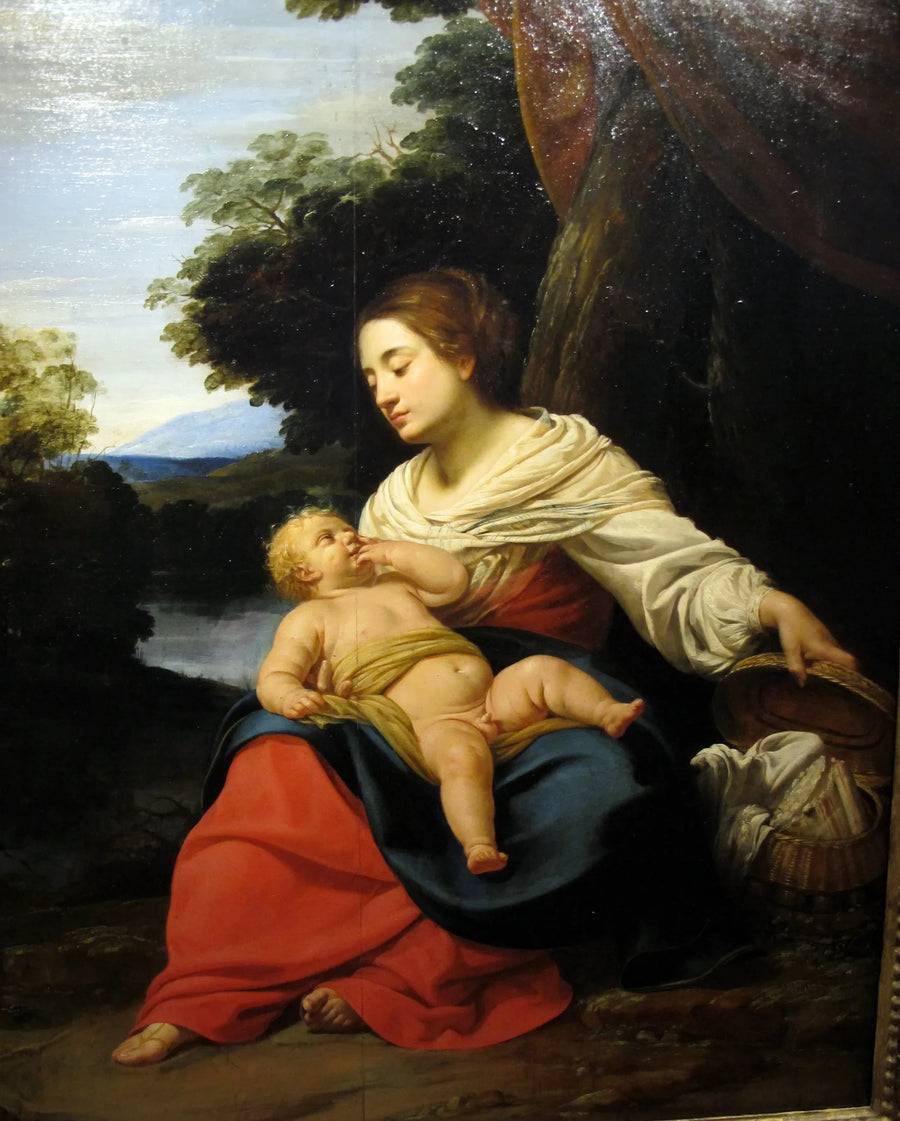 Vierge à la corbeille - Simon Vouet