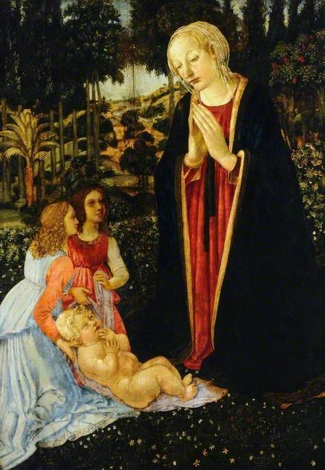 Vierge à l'Enfant avec des anges - Cosimo Rosselli