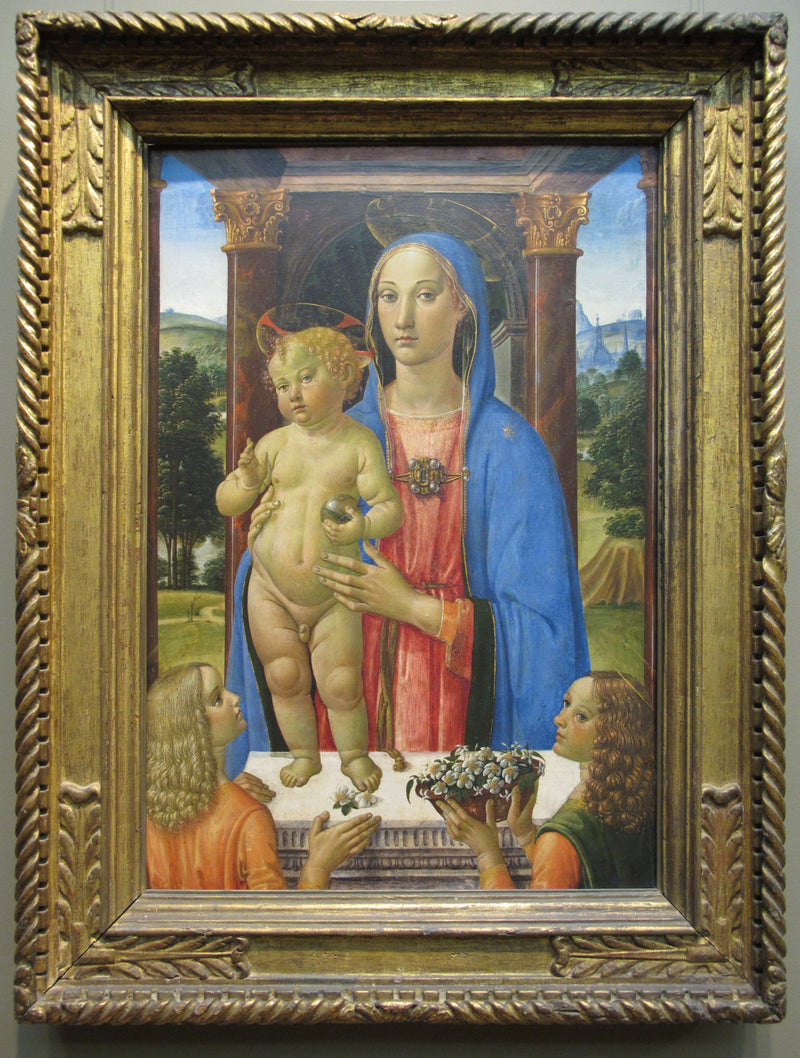 Vierge à l'Enfant avec des anges - Cosimo Rosselli