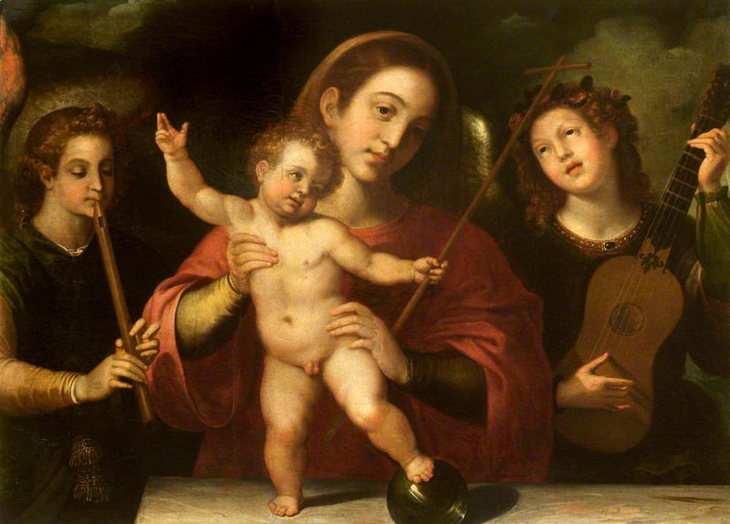 Vierge à l'Enfant avec des anges musiciens - Francisco Ribalta