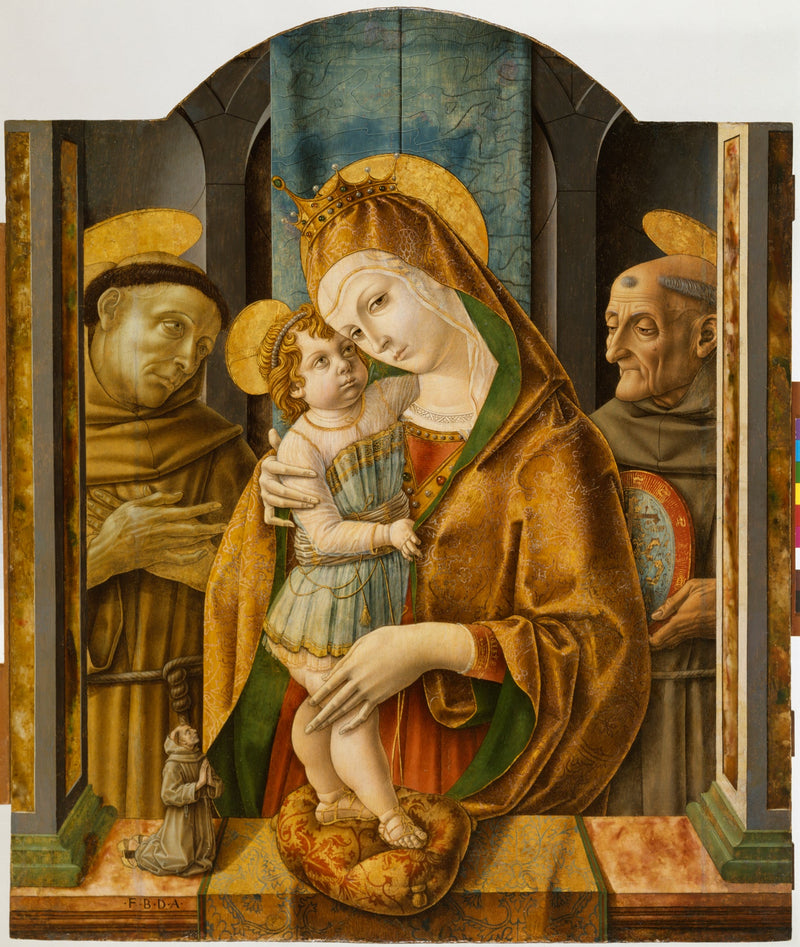 Vierge à l'Enfant avec des saints et un donateur - Carlo Crivelli