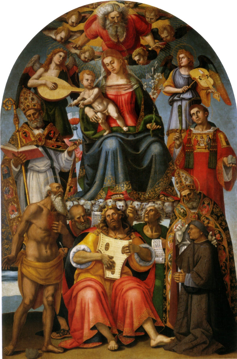 Vierge à l'Enfant avec des saints - Luca Signorelli