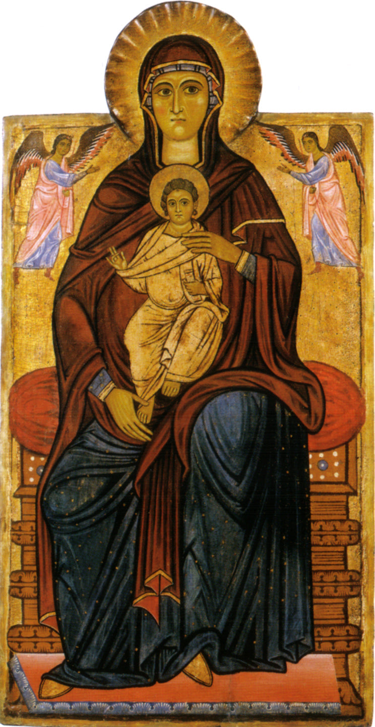 Vierge à l'Enfant avec deux anges - Master of the Bigallo Crucifix