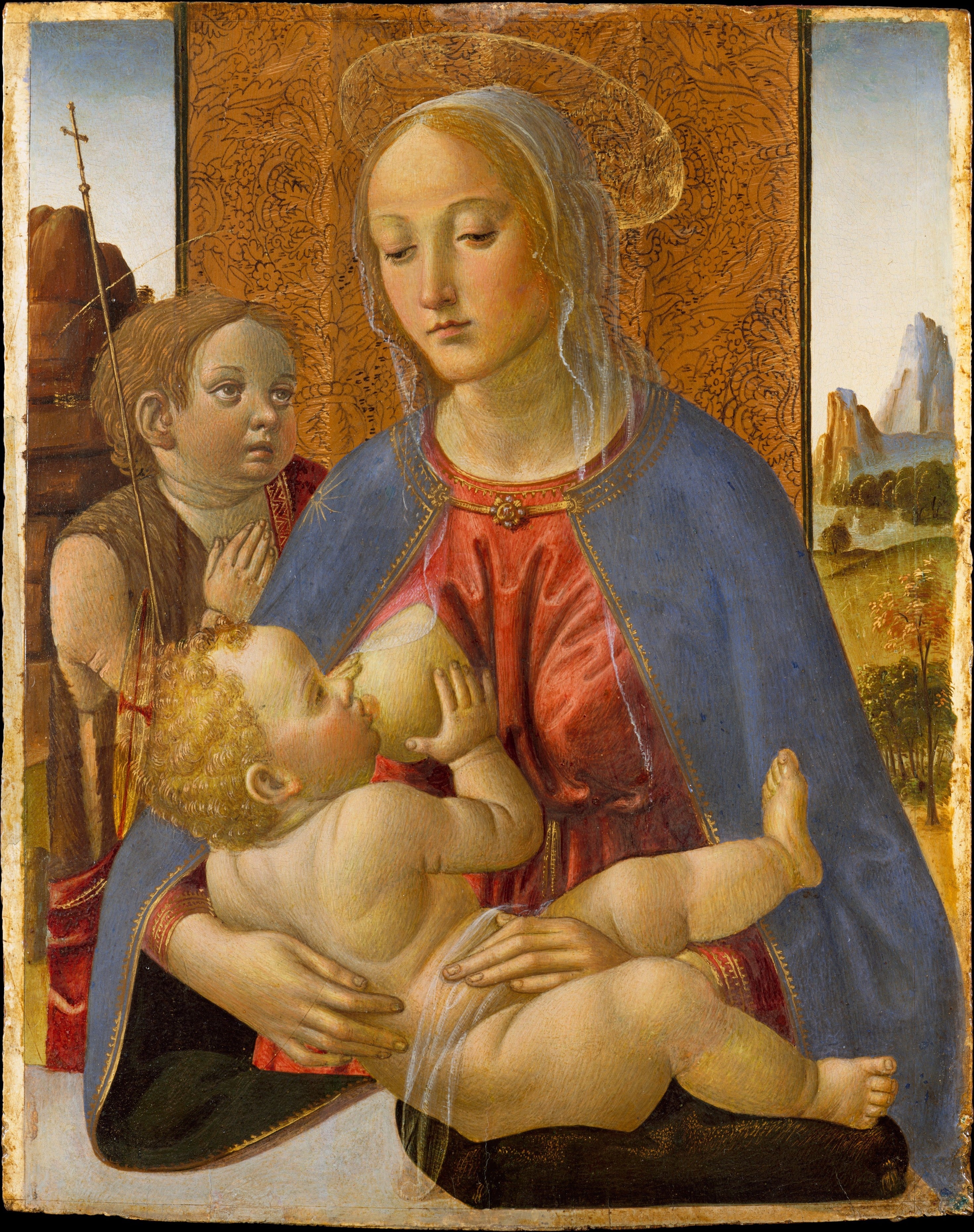 Vierge à l'Enfant avec le jeune saint Jean-Baptiste - Cosimo Rosselli