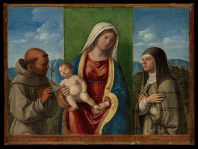 Vierge à l’Enfant avec saint François et sainte Claire - Cima da Conegliano - Alpha Reproduction