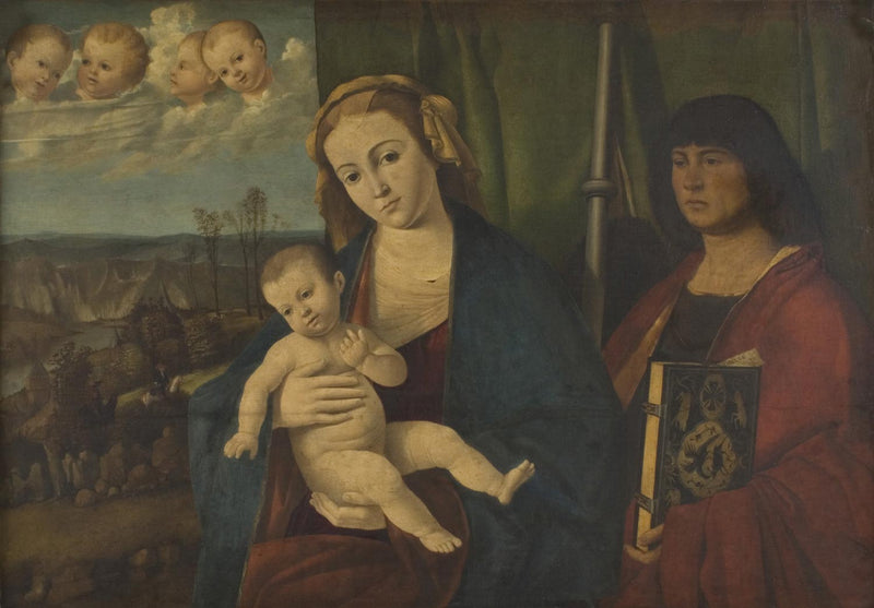 Vierge à l'Enfant, avec saint Jacques le Grand - Marco Basaiti