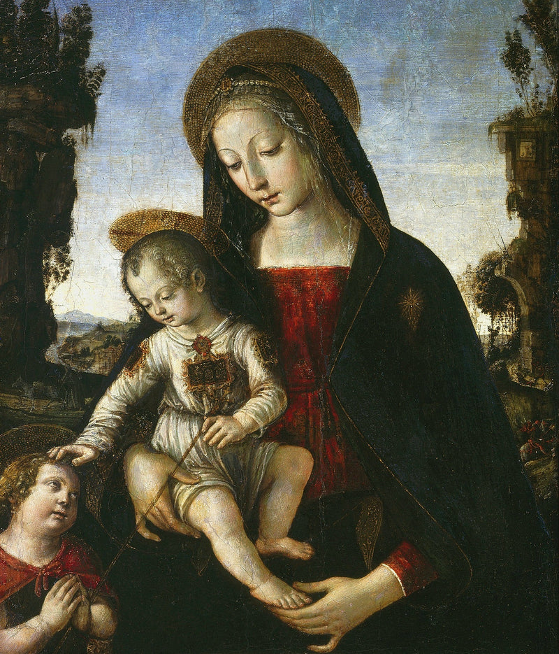 Vierge à l'Enfant avec saint Jean-Baptiste - Pinturicchio