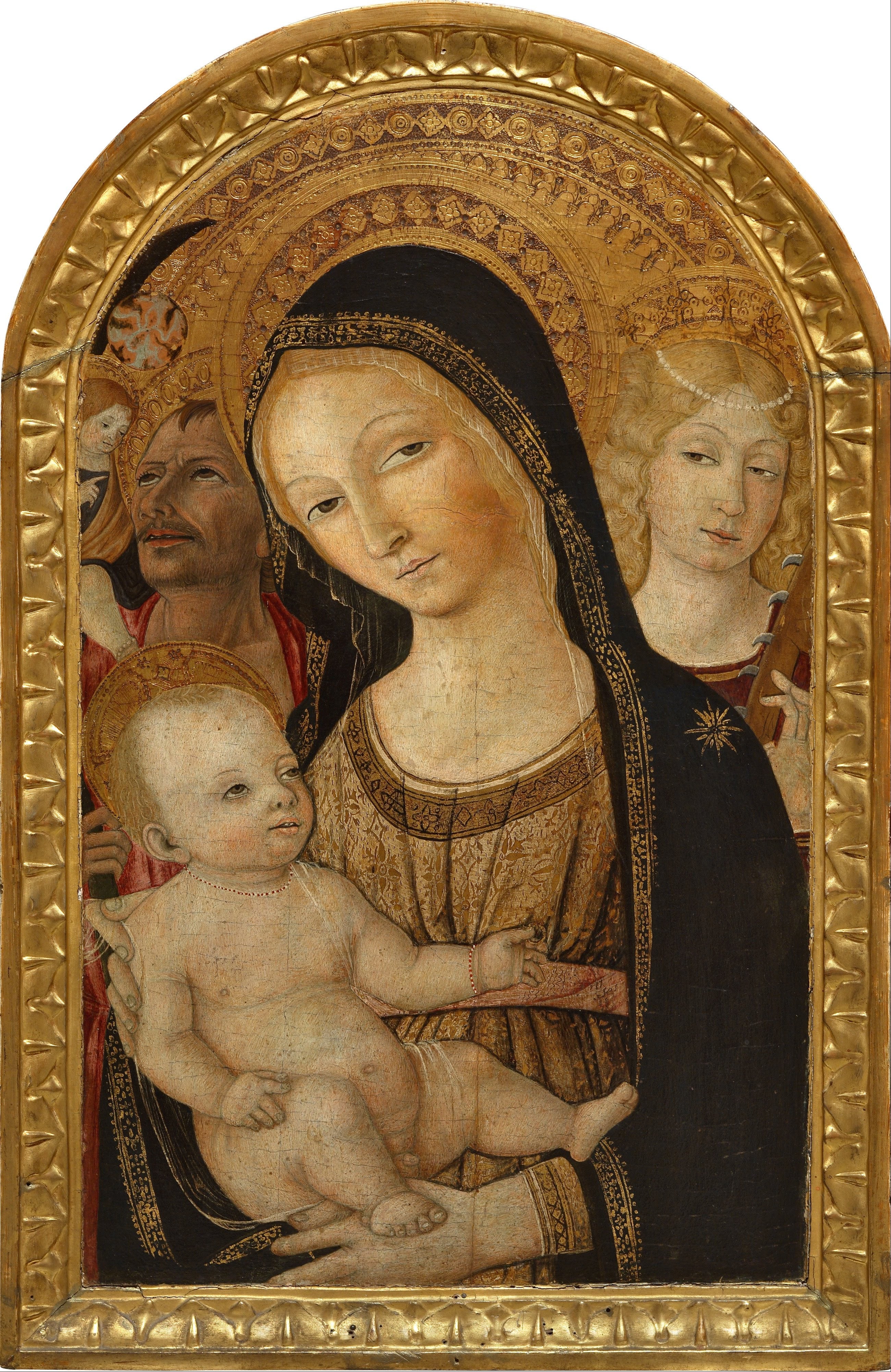 Vierge à l’Enfant avec sainte Catherine d’Alexandrie et saint Christophe - Matteo di Giovanni - Alpha Reproduction