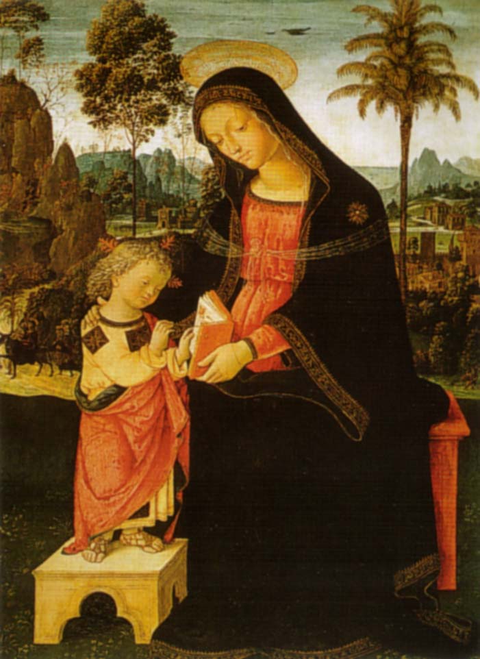 Vierge à l'Enfant écrivant - Pinturicchio