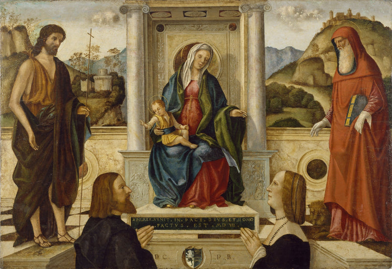 Vierge à l'Enfant trônant avec des saints et un donateur - Vittore Carpaccio
