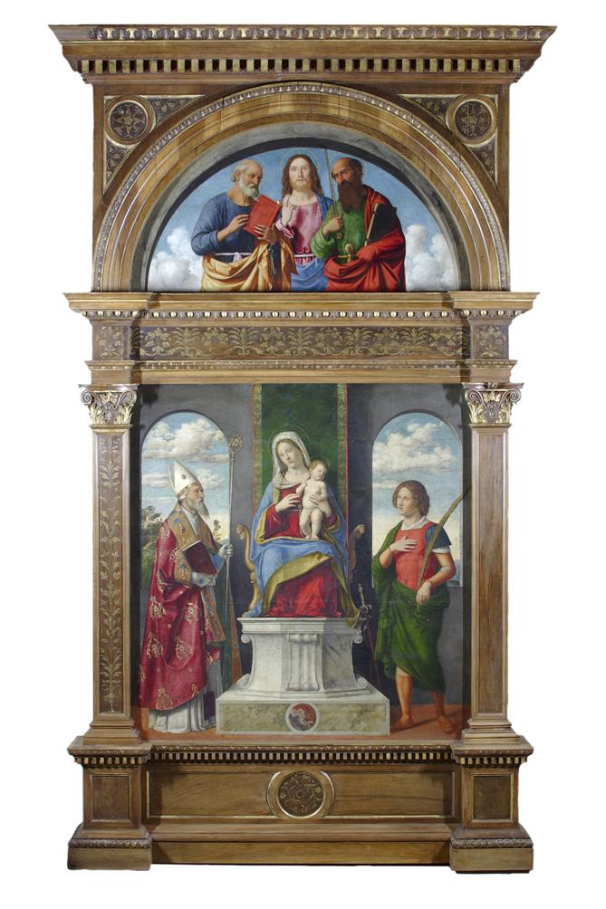 Vierge à l'Enfant trônant avec les saints Denys et Victor - Cima da Conegliano