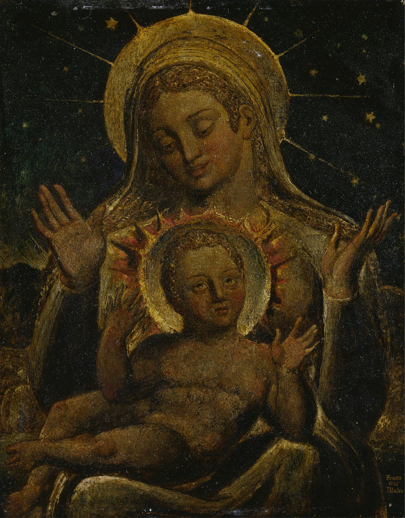 Vierge à l'Enfant - William Blake